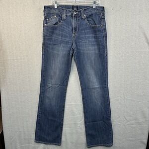 Rock & Republic Men's Jeans Rider 36x34 Bootcut Distress Wash Casual Weekend